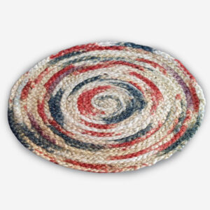 Round Multi-Color 100% Jute Placemats