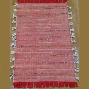 Red & Light Red Table Runner Rug Mat – Elegant & Stylish